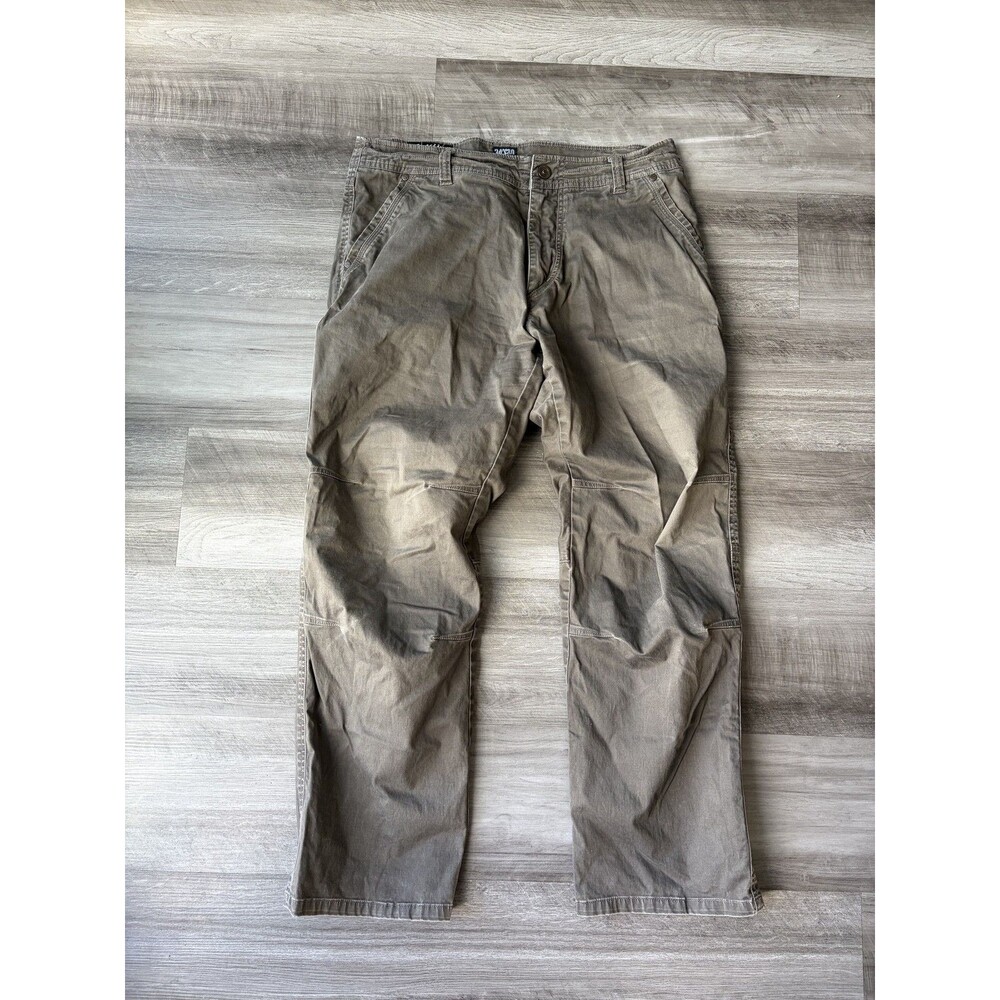 Kuhl Pants Mens 34x30 Brown Stretch Canvas Workwear Casual Hiking